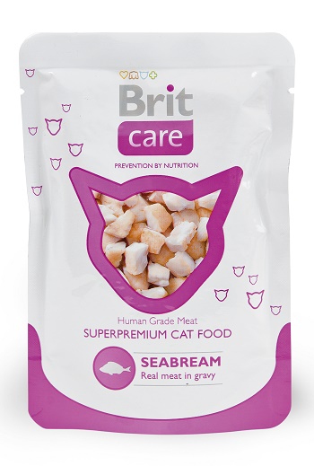 Brit Care пауч для кошек с морским лещом