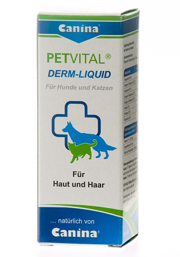 Canina Petvital Derm-Liquid пищевая добавка для собак и кошек