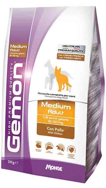 Gemon Adult Medium сухой корм для взрослых собак средних пород с курицей