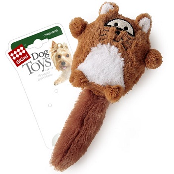 GiGwi игрушка для собак Лиса с большой пищалкой 9 см (75220)