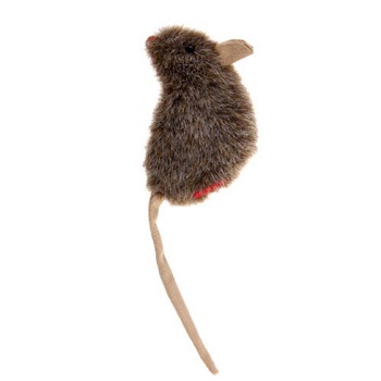 GiGwi игрушка для кошек Мышка с кошачьей мятой 10 см (75300)