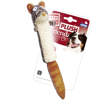 GiGwi игрушка для собак Белка с пищалкой 29 см (75309)