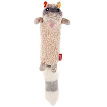GiGwi игрушка для собак Енот с пищалкой 17 см (75310)