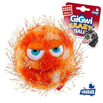 GiGwi игрушка для собак Crazy Ball мяч с пищалкой 7 см (75342)