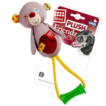 GiGwi игрушка для собак Медведь с пищалкой 18 см (75348)