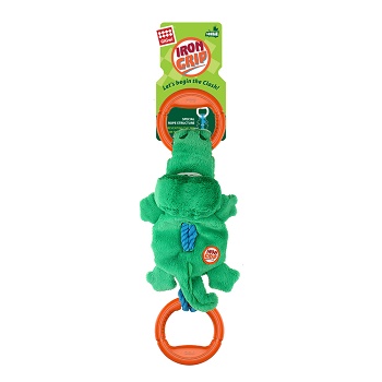 GiGwi игрушка для собак Крокодил на веревке с пищалкой 51 см (75461)
