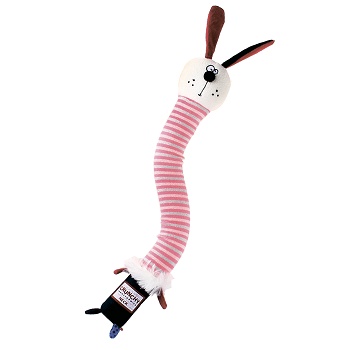 GiGwi игрушка для собак Заяц с хрустящей шеей 28 см (75516)