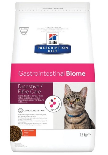 Hill's Prescription Diet Gastrointestinal Biome сухой корм для кошек при расстройствах пищеварения