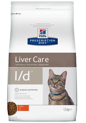 Hill's Prescription Diet L/D Liver Care сухой корм для кошек при заболеваниях печени