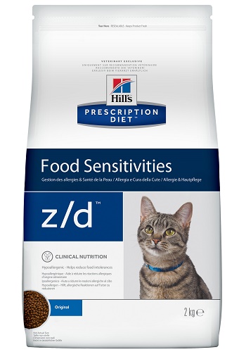 Hill's Prescription Diet Z/D Food Sensitivities сухой корм для кошек при пищевой аллергией