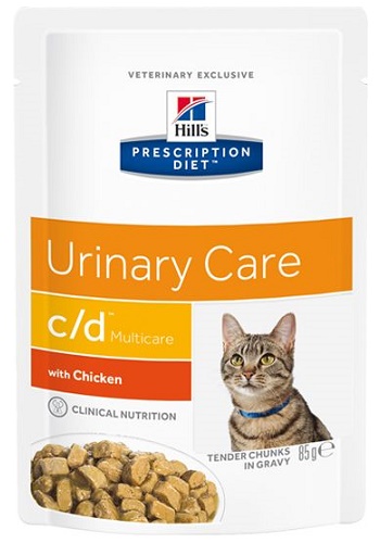 Hill's Prescription Diet C/D Multicare Urinary Care влажный корм для кошек при МКБ с курицей