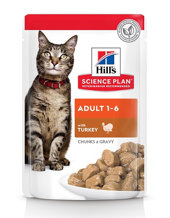Hill's Science Plan Adult влажный корм для кошек с индейкой