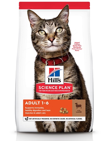 Hill's Science Plan Adult сухой корм для взрослых кошек с ягненком