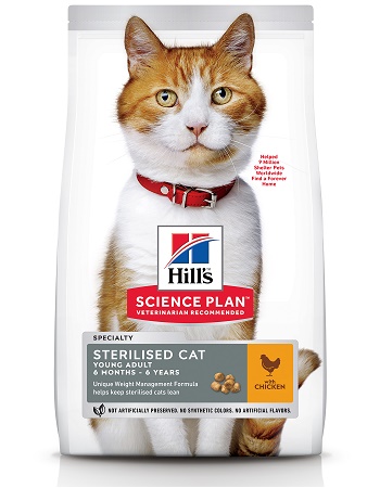 Hill's Science Plan Sterilised Cat сухой корм для молодых стерилизованных кошек с курицей