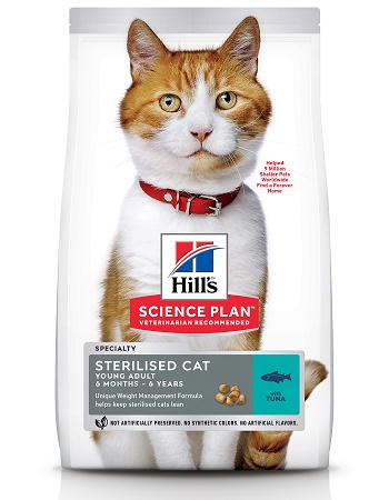 Hill's Science Plan Sterilised Cat сухой корм для молодых стерилизованных кошек с тунцом