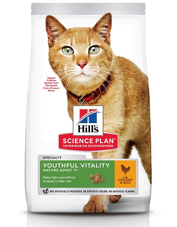 Hill's Science Plan Senior Vitality сухой корм для пожилых кошек с курицей