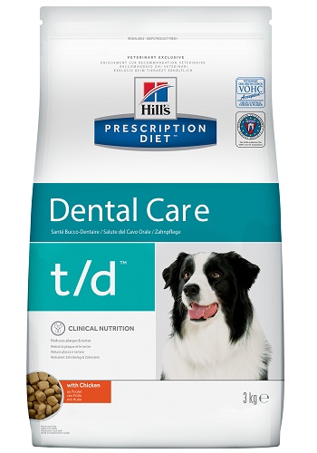 Hill's Prescription Diet T/D Dental Care сухой корм для собак для здоровья полости рта