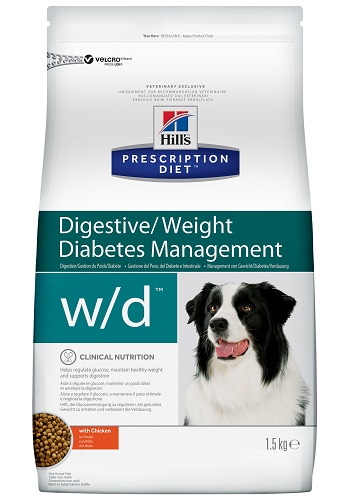 Hill's Prescription Diet W/D Diabetes Care сухой корм для собак при сахарным диабетом