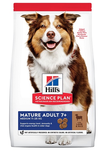 Hill's Science Plan Mature Adult сухой корм для пожилых собак с ягненком