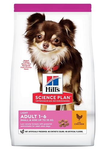 Hill's Science Plan Light Small & Mini сухой корм для собак декоративных пород низкокалорийный