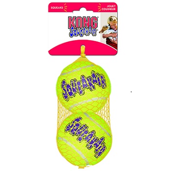 Kong Air игрушка с пищалкой для собак Теннисный мяч большой 8 см (2 шт.)