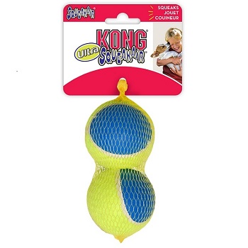 Kong Air Ultra Squeak игрушка для собак Теннисный мяч большой 8 см (2 шт.)