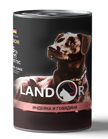 Landor Puppy Turkey & Beef влажный корм для щенков с индейкой и говядиной