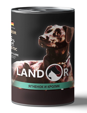 Landor Senior Lamb & Rabbit влажный корм для пожилых собак с ягненком и кроликом