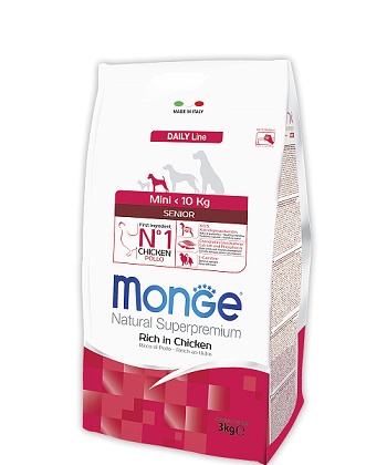 Monge Daily Senior Mini корм для пожилых собак мелких пород