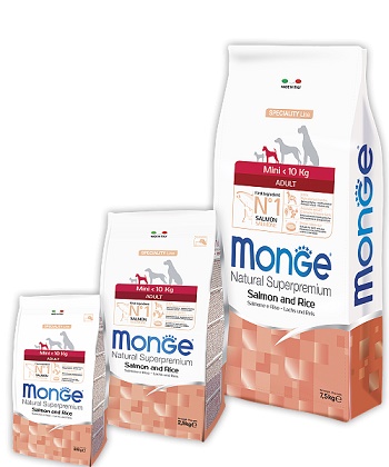 Monge Speciality Adult Mini корм для взрослых собак мелких пород с лососем
