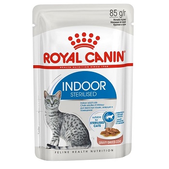 Royal Canin Indoor Sterilised влажный корм для кошек в соусе (14 шт.)