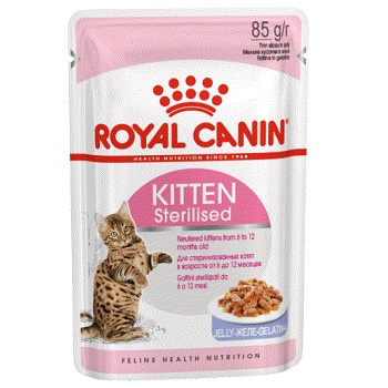 Royal Canin Kitten Sterilised влажный корм для котят в желе (14 шт.)