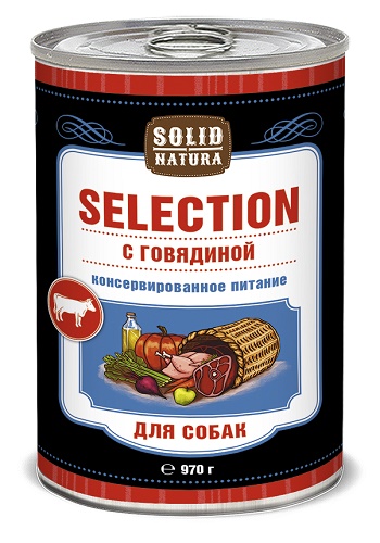 Solid Natura Selection консервы для собак с говядиной SALE