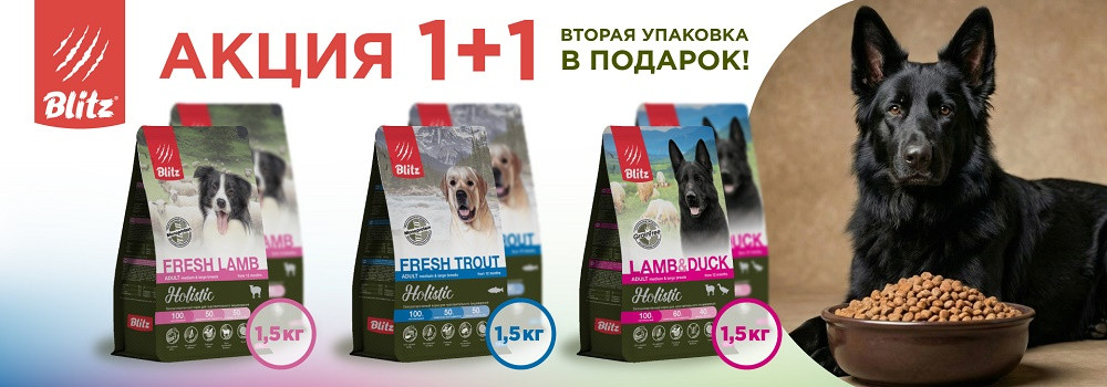 Blitz для собак и кошек 1+1!