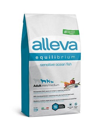 Alleva Equilibrium Sensitive Fish Mini/Medium сухой корм для взрослых собак с рыбой