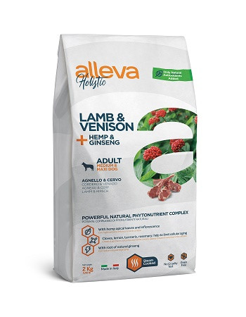 Alleva Holistic Adult Medium/Maxi Lamb & Venison сухой корм для взрослых собак средних и крупных пород с ягненком