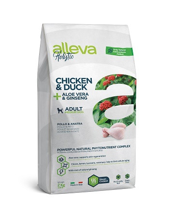 Alleva Holistic Adult Medium Chicken & Duck сухой корм для взрослых собак средних пород с курицей