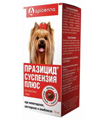 Apicenna Празицид-суспензия Плюс для взрослых собак SALE