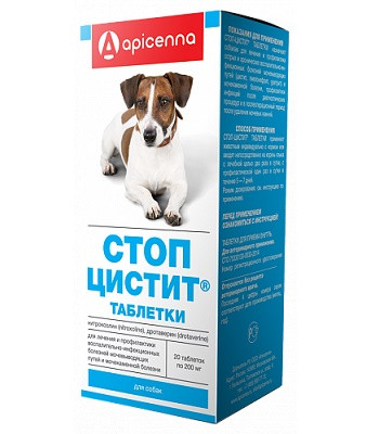 Apicenna Стоп-цистит таблетки для собак при МКБ