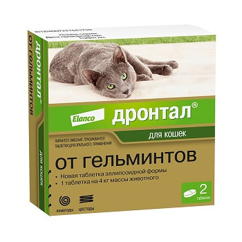 Elanco Дронтал таблетки от гельминтов для кошек