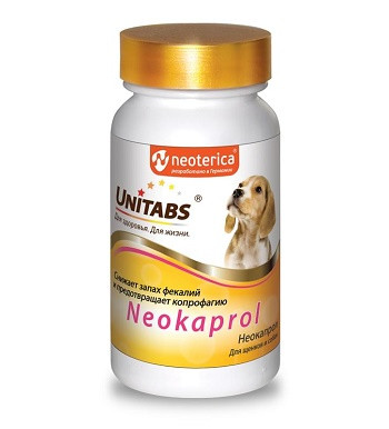 Unitabs Neokaprol добавка для собак для предотвращения копрофагии