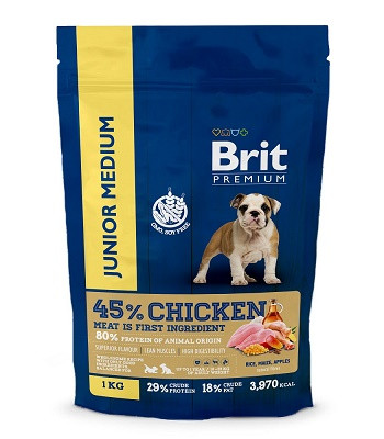 Brit Premium Junior Medium сухой корм для щенков средних пород