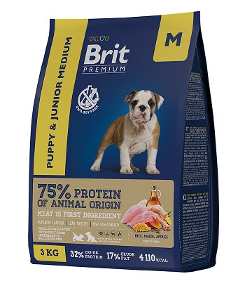 Brit Premium Puppy & Junior Medium сухой корм для щенков средних пород SALE