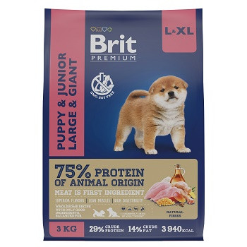 Brit Premium Puppy & Junior Large & Giant сухой корм для щенков крупных пород