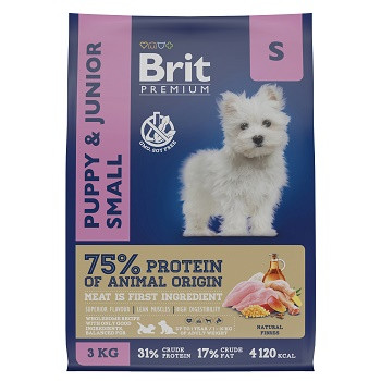 Brit Premium Puppy & Junior Small сухой корм для щенков мелких пород