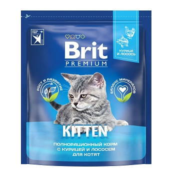 Brit Premium Kitten сухой корм для котят с курицей (Россия)