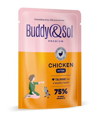 Buddy&Sol Premium влажный корм для котят Курица