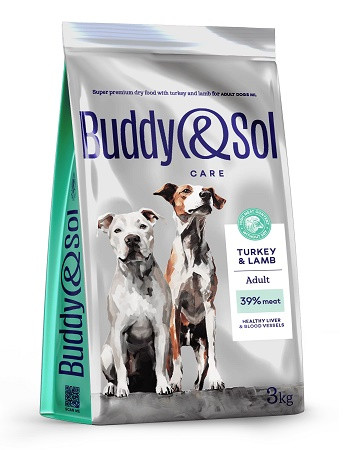Buddy&Sol Care сухой корм для собак средних и крупных пород Индейка и ягненок