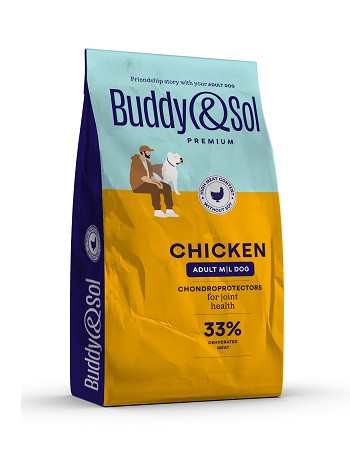 Buddy&Sol Premium сухой корм для собак средних и крупных пород Курица