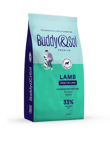 Buddy&Sol Premium сухой корм для собак средних и крупных пород Ягненок